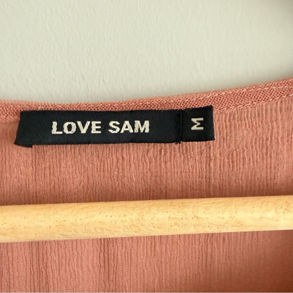 Anthropologie Love Sam Fluttered and Beaded Blouse Medium - Picture 11 of 14